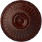 Ekena Millwork Modena Ceiling Medallion (Fits Canopies up to 5 1/4"), 23 1/2"OD x 3 1/2"P, Brushed Mahogany CM23MOBMF - alternate 1